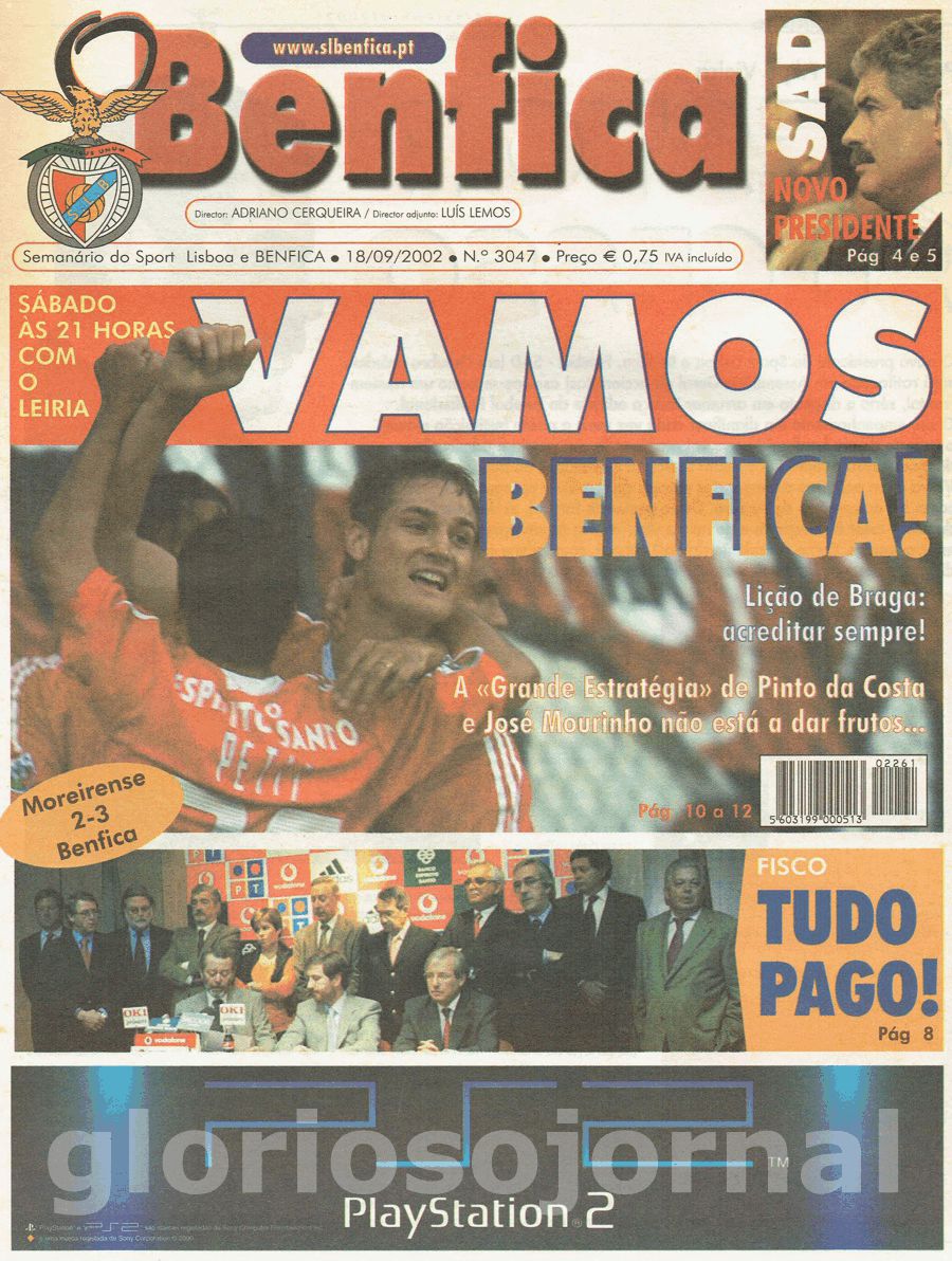 jornal o benfica 3047 2002-09-18